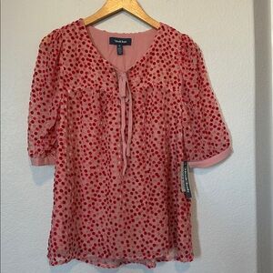 NWT ModCloth Retro Confetti Confection Short Sleeve Top